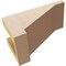 Ekena Millwork 4"W x 8"D x 4"H Wide Burlington Rough Cedar Woodgrain TimberThane Corbel, Primed Tan CORUR04X08X04BURRCPR - alternate 2